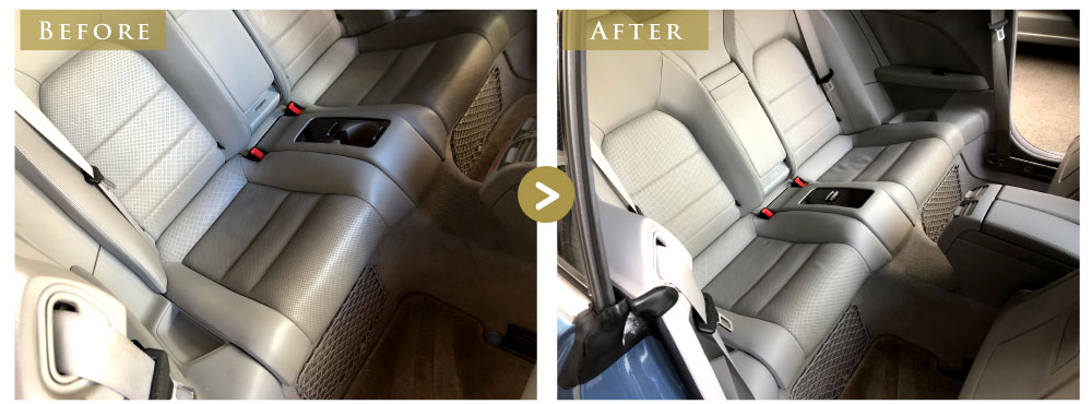 後部座席のルームクリーニング｜埼玉・川口のカービューティープロきりん